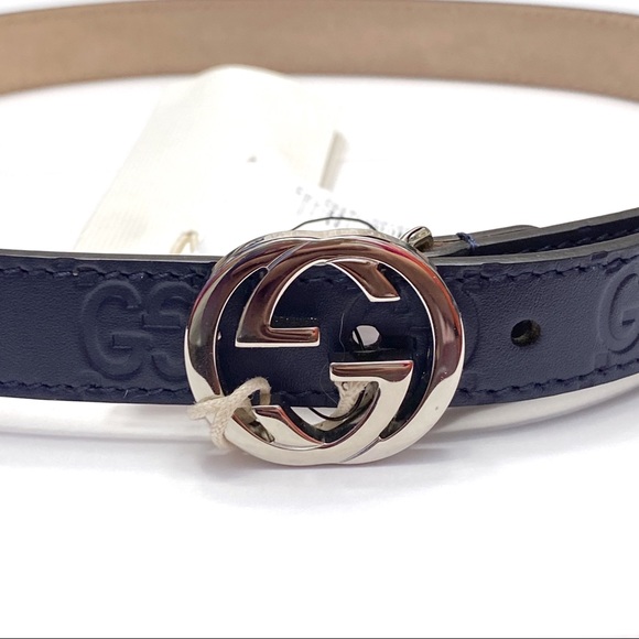 dark blue gucci belt